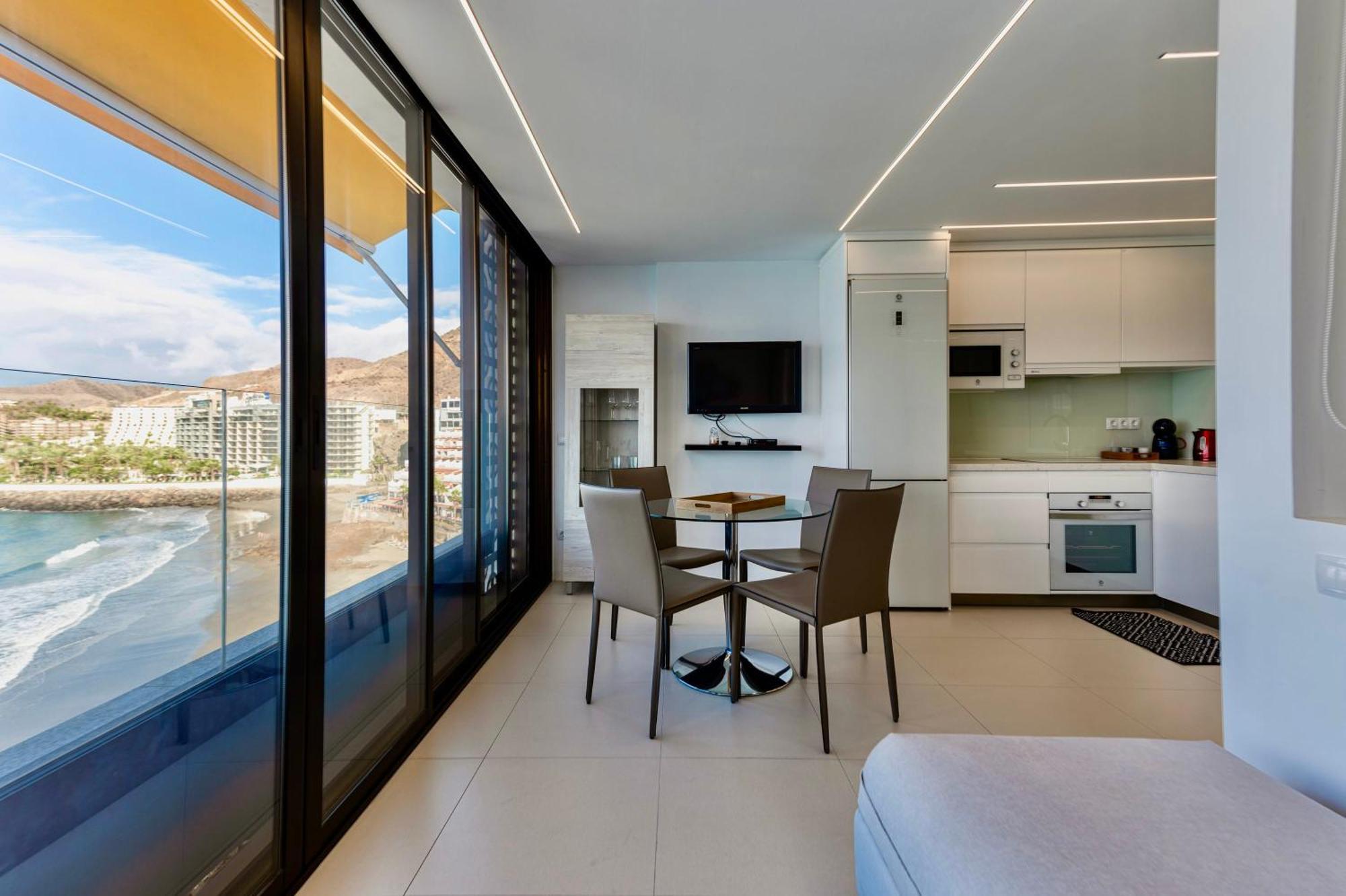 Ferienwohnung Brand New - Ocean Views With Beautiful Sunset Patalavaca Exterior foto